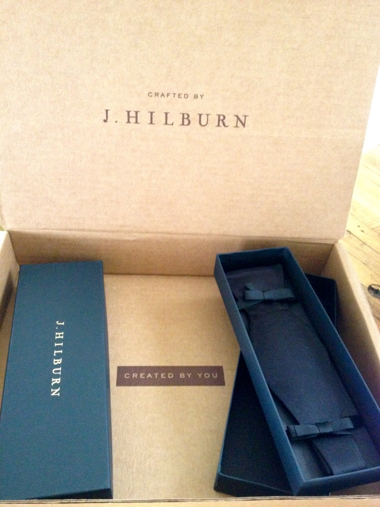 black satin self-tied bow tie J.Hilburn