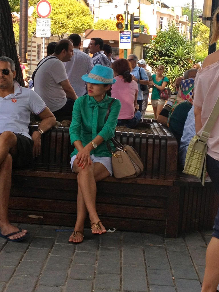 Hey there! Look at that hat & shirt combo. Not your stereotypical tourist.