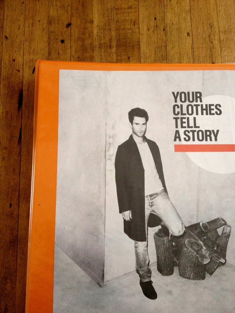 orange men's style binder