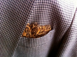 feather pocket square