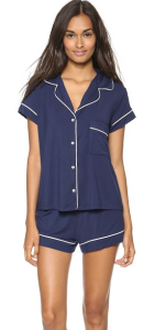 2 piece blue women's pajama set Eberjey