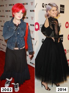 Kelly Osbourne red hair, grey hair